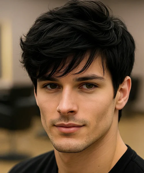Confident man with great hair